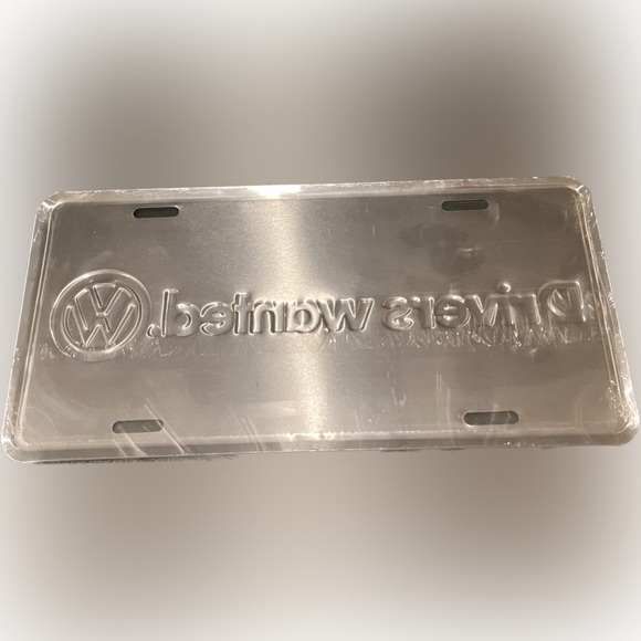 Vintage VW Drivers Wanted License Plate NEW IN PACKAGE RARE - Picture 2 of 2